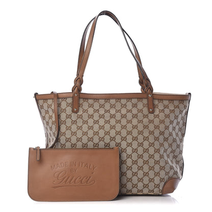 Gucci Monogram Medium Craft Tote Brown 1 of 15
