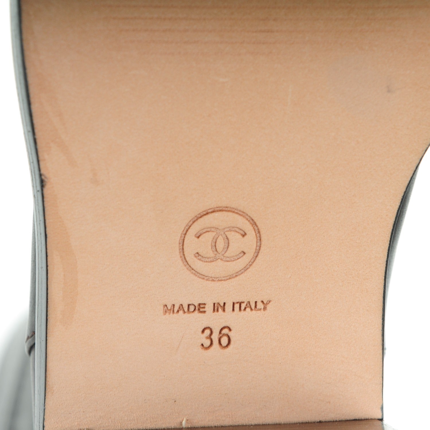 Chanel Calfskin CC Knee High Boots 36 Brown 8 of 9