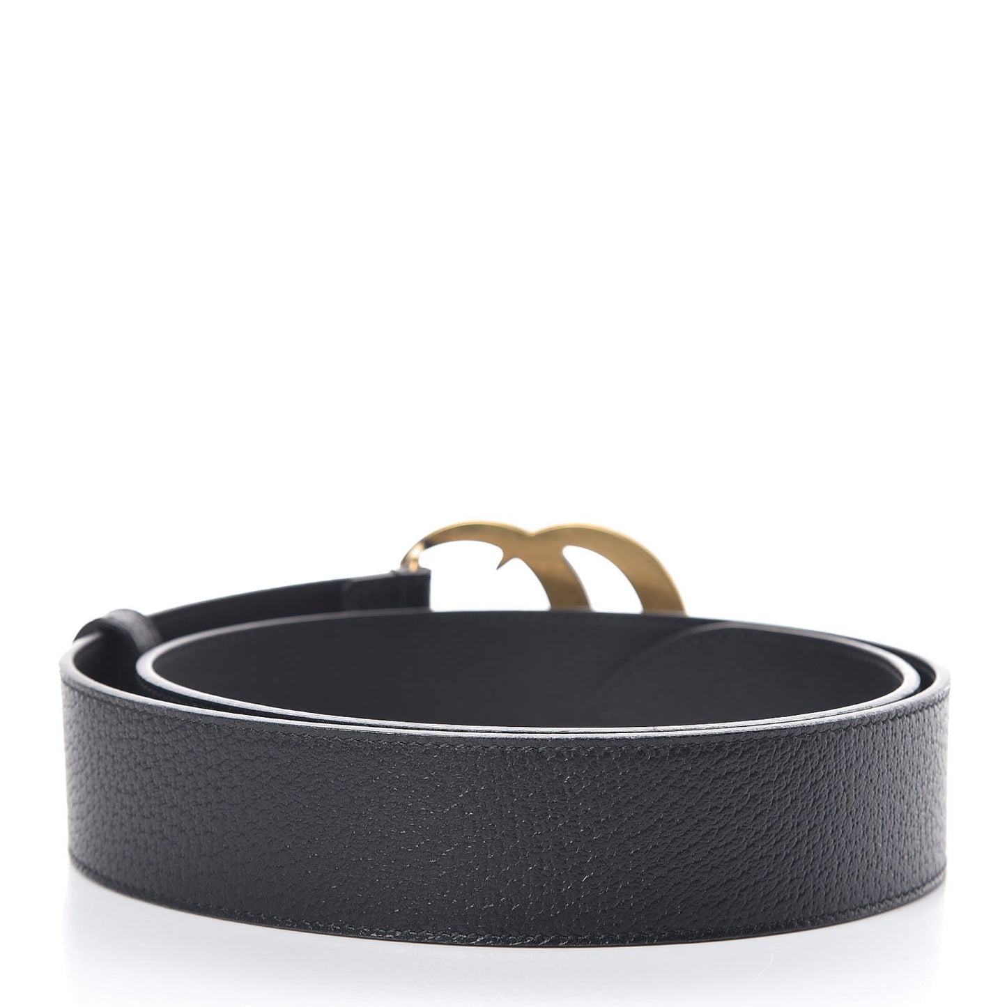 Textured Calfskin Double G 40mm Belt 85 34 Black