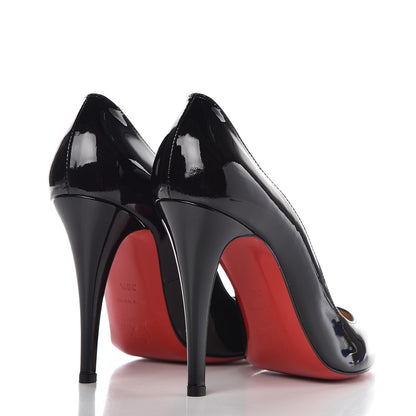Christian Louboutin Patent Decollete 868 100 Pumps 38.5 Black 4 of 8