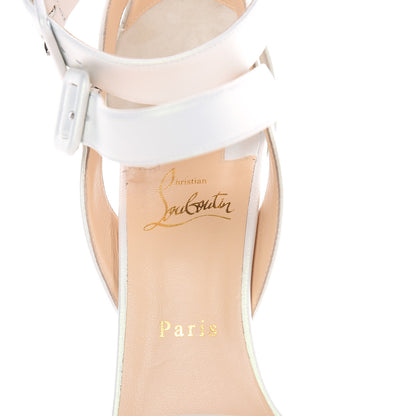 Christian Louboutin Nappa Multipot 100 Sandals 40.5 Snow White 7 of 8