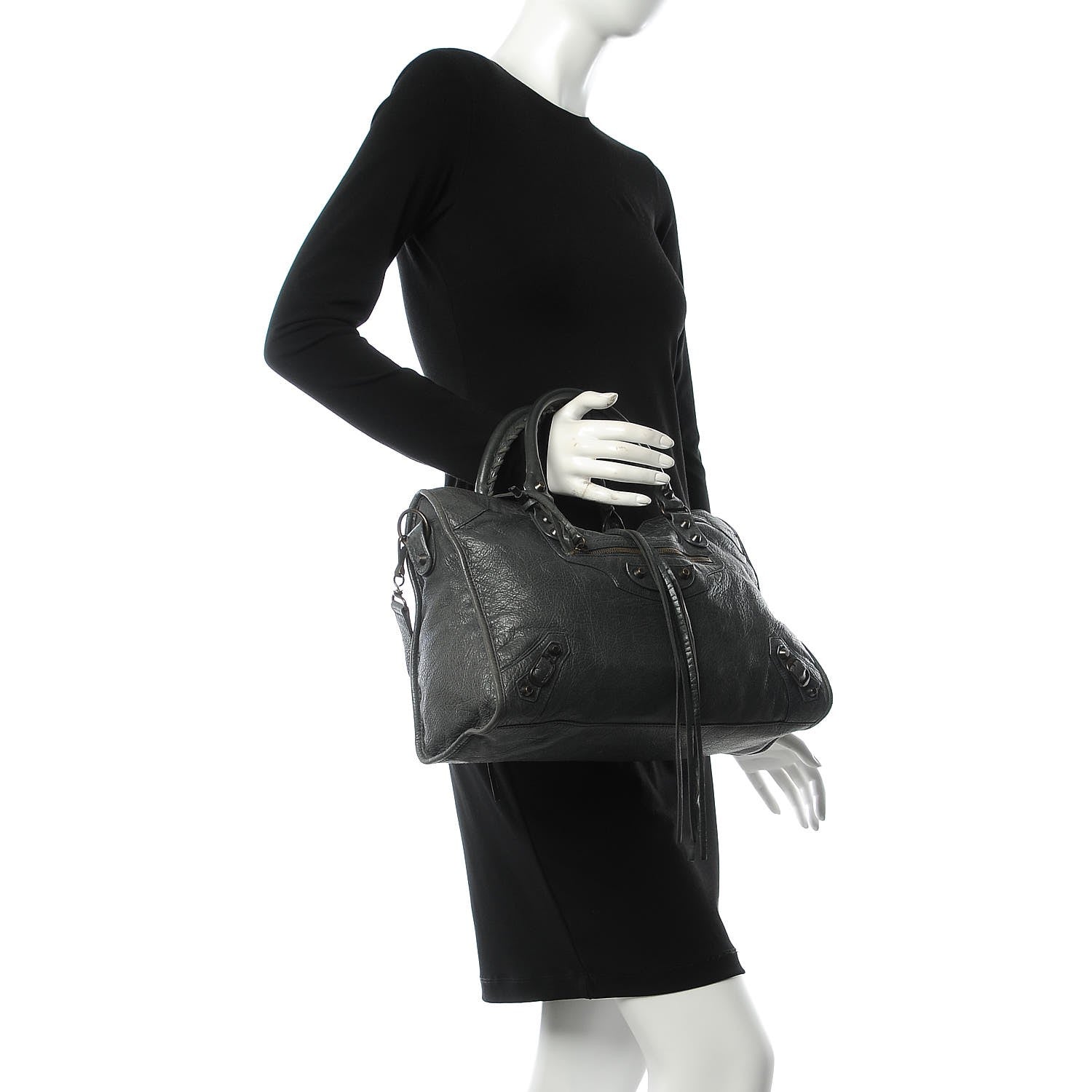 Balenciaga Agneau Classic Hardware City Anthracite 3 of 19
