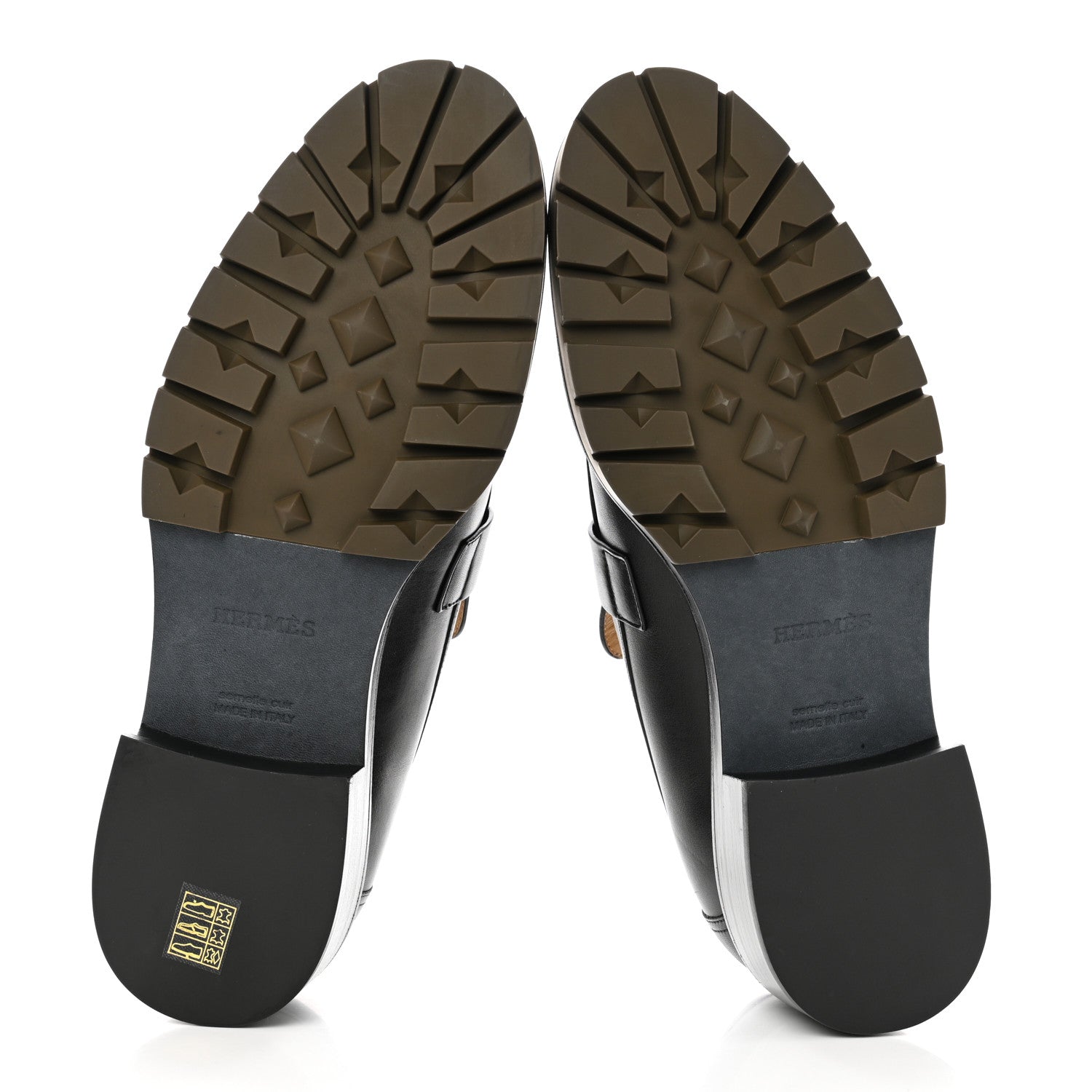 Hermes Calfskin Mens Gregoire Loafers 45 Black 5 of 9