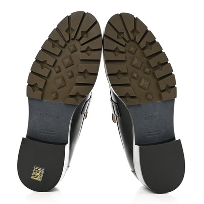 Hermes Calfskin Mens Gregoire Loafers 45 Black 5 of 9