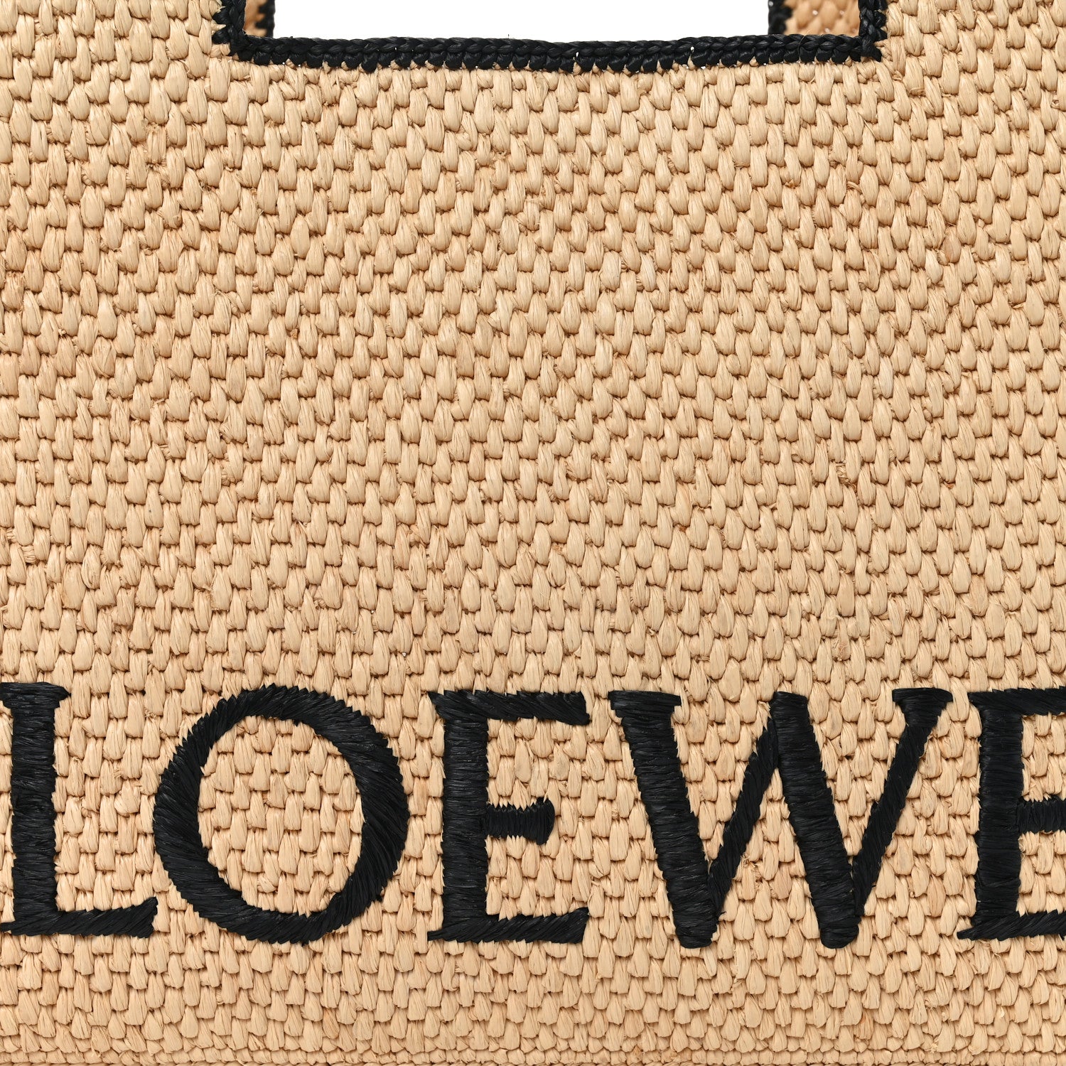 Loewe Raffia Large Paula's Ibiza Logo Tote Natural Tan 7 of 9