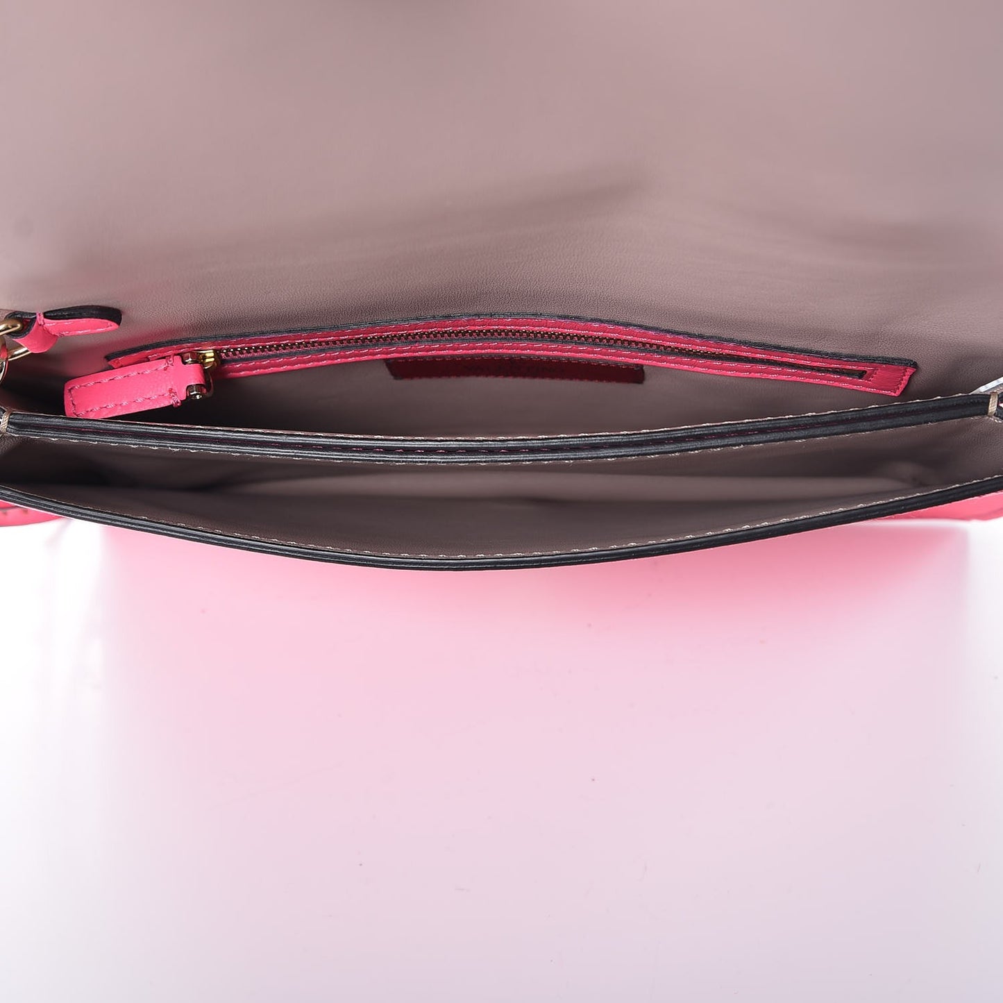 Nappa Rockstud Wristlet Clutch Fuxia Fluo