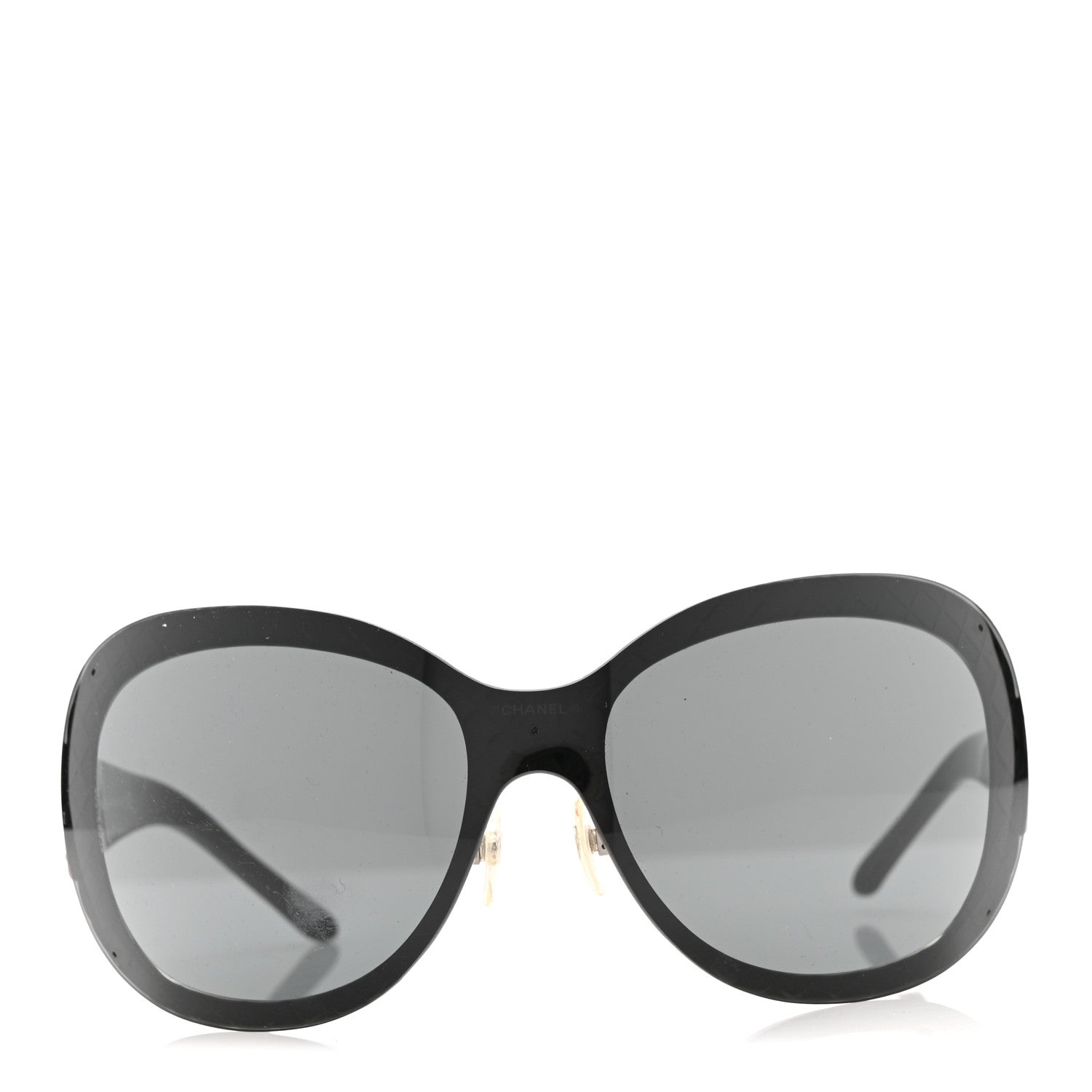 Chanel Quilted CC Sunglasses 4165 Black 2 of 9