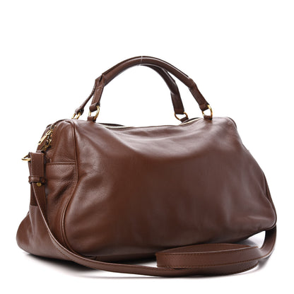 Saint Laurent Calfskin Sac Dandy Brown 3 of 11