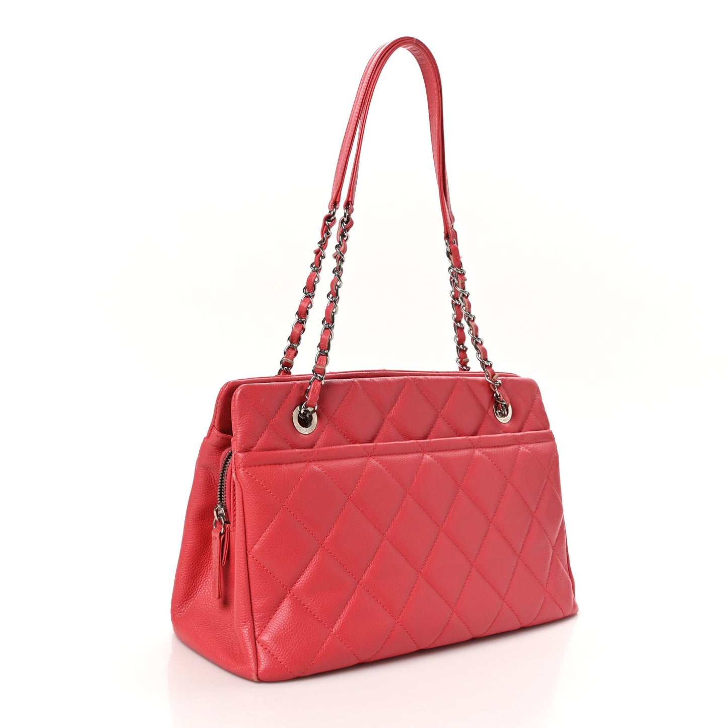 Caviar Quilted Timeless CC Soft Tote Pink