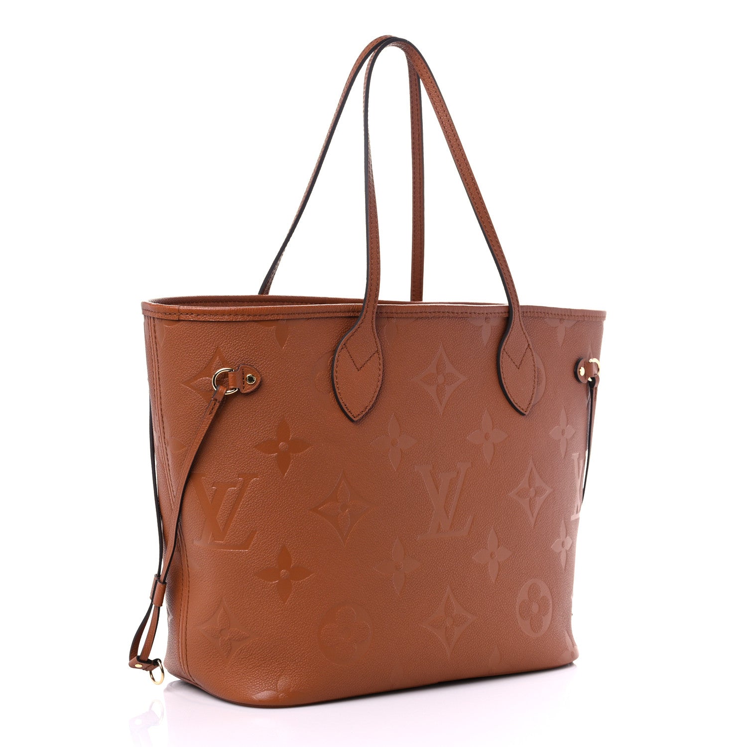 Louis Vuitton Empreinte Monogram Giant Neverfull MM Cognac 4 of 9
