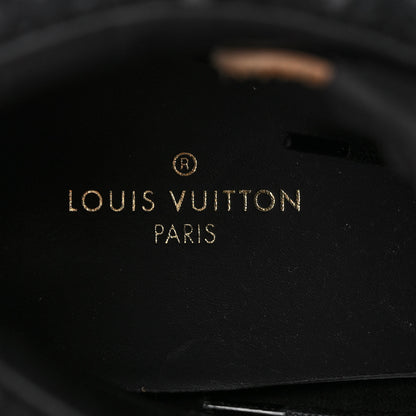 Louis Vuitton Calfskin Monogram Mens Ankle Boots 8 Black 7 of 8