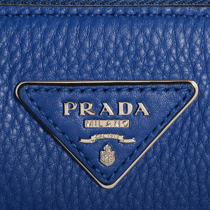 Prada Vitello Daino Clutch Royal 3 of 12