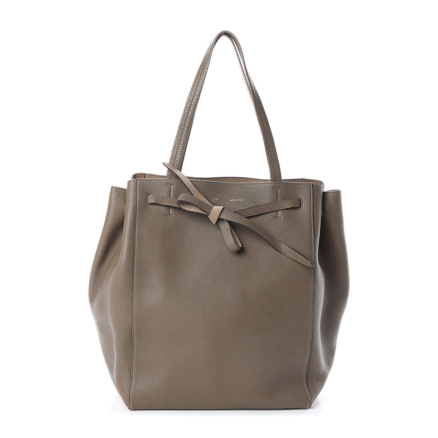 Soft Grained Calfskin Medium Belt Cabas Phantom Taupe