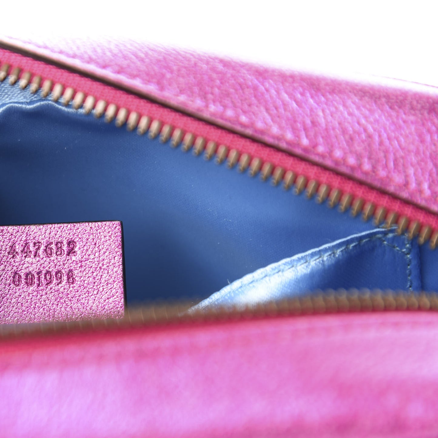 Laminated Nappa Matelasse Small GG Marmont Chain Shoulder Bag Fuxia Rosso Rosa
