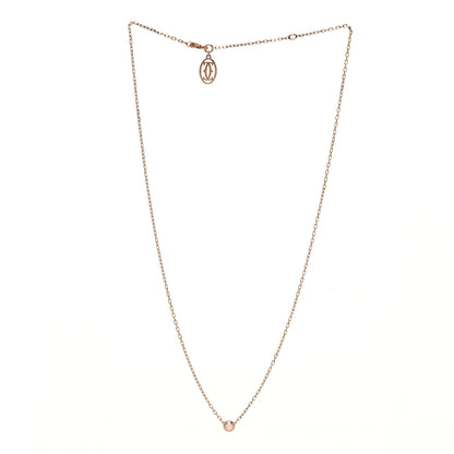 Cartier 18K Pink Gold Diamond SM D'Amour Pendant Necklace 5 of 10