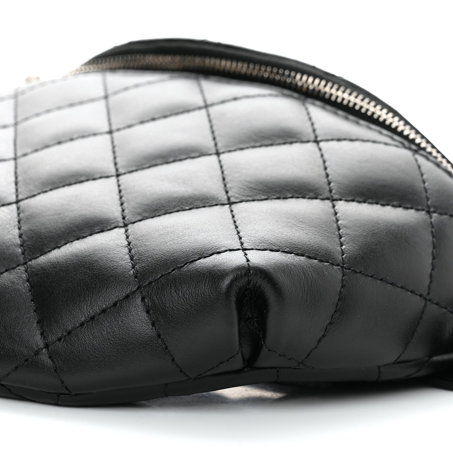 Chanel Calfskin Quilted Waist Belt Bag Black 10 of 11