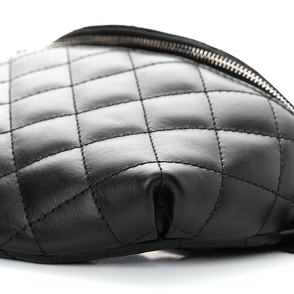 Chanel Calfskin Quilted Waist Belt Bag Black 10 of 11