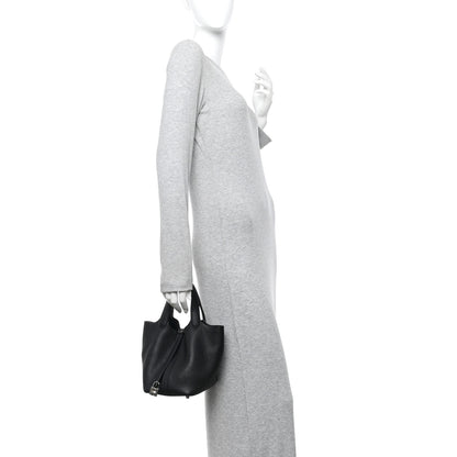 Hermes Taurillon Clemence Picotin Lock 18 PM Black 3 of 17