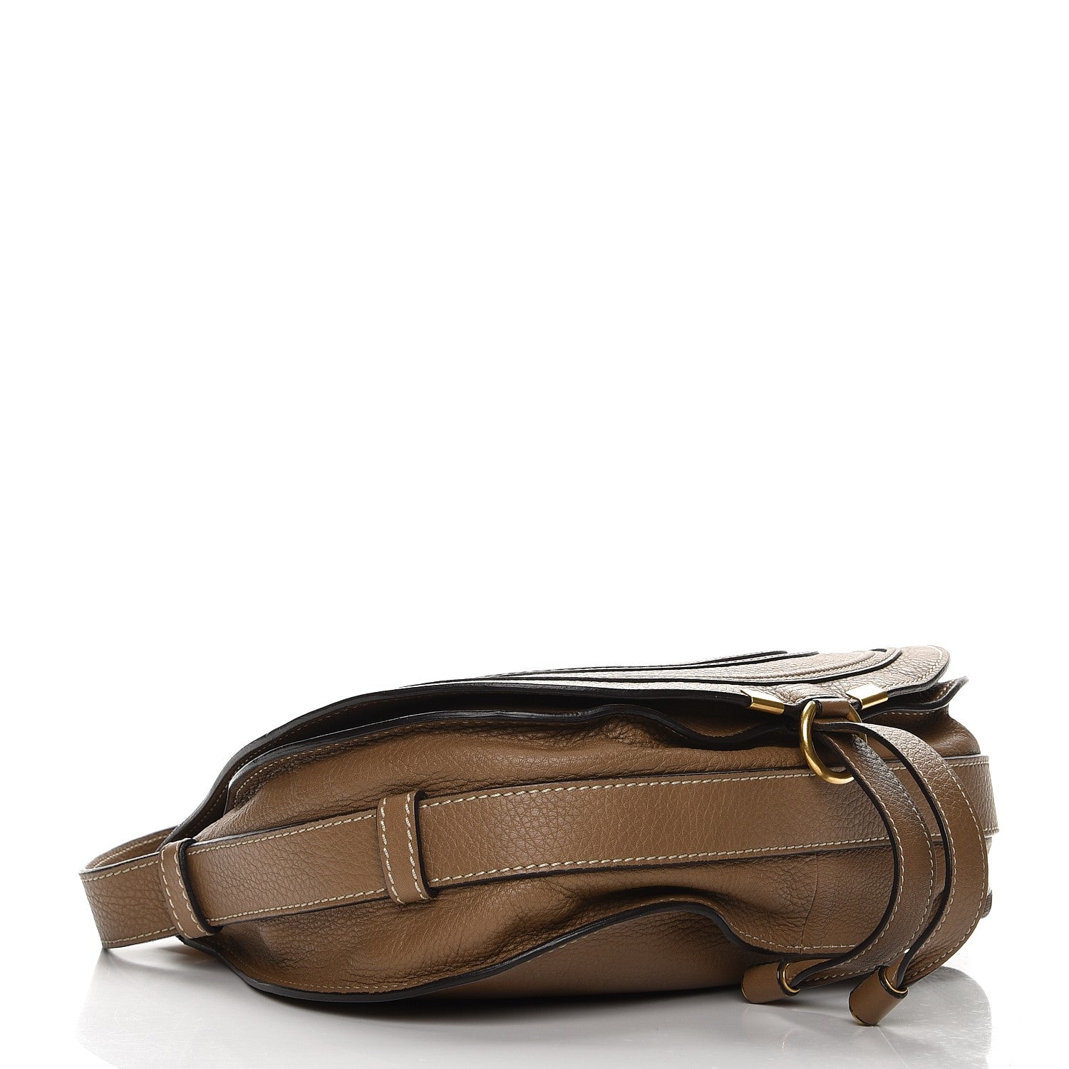 Chloe Calfskin Medium Marcie Round Crossbody Bag Nut 4 of 8