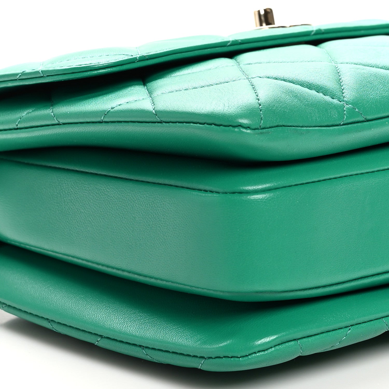 Chanel Lambskin Quilted Small Trendy CC Flap Dual Handle Bag Green 10 of 10