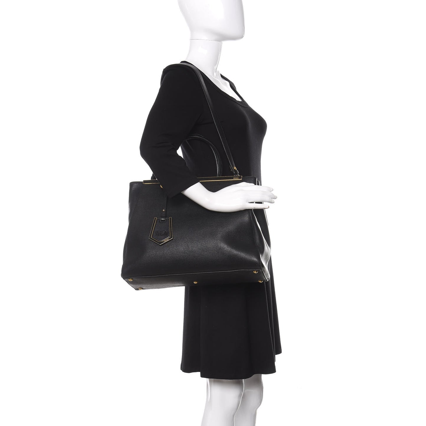 Vitello Elite Medium 2Jours Tote Black