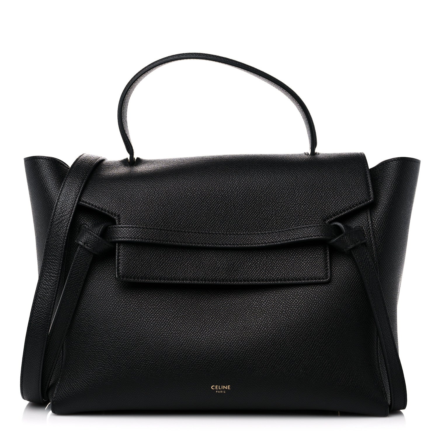 Celine Grained Calfskin Mini Belt Bag Black 1 of 14