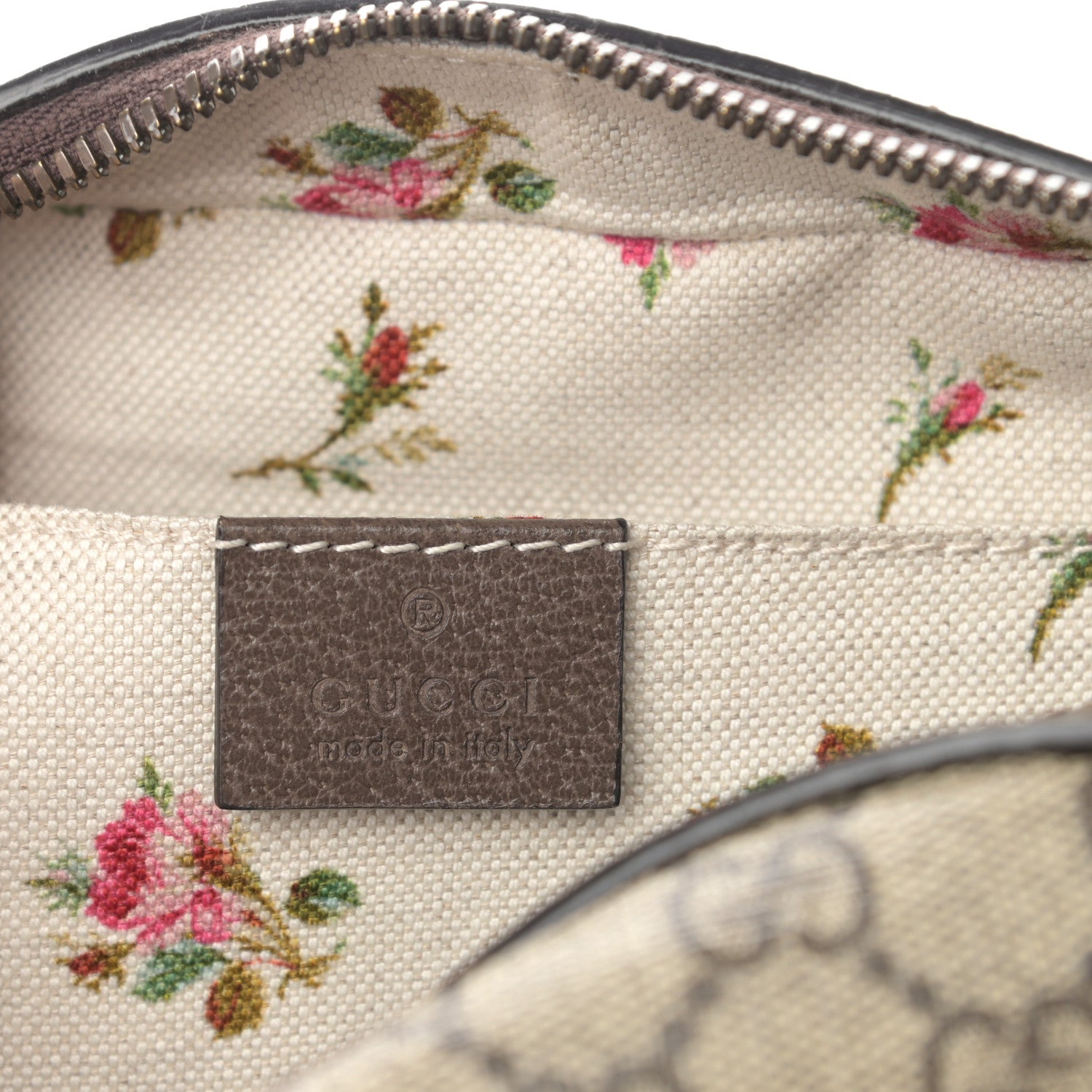 Gucci GG Supreme Monogram Web Neo Vintage Shoulder Bag Beige New Acero Crop 6 of 13