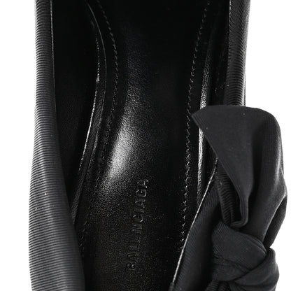 Balenciaga Stretch Cupro Nylon Jersey Knife Knot 110mm Pumps 35 Black 9 of 9