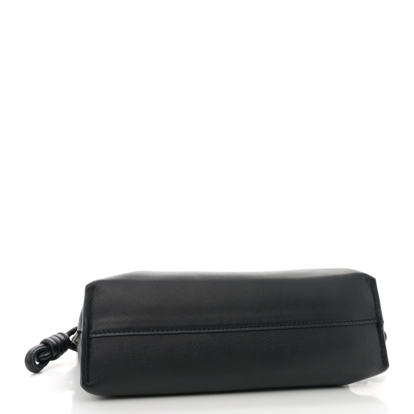 Calfskin Mini Flamenco Knot Bag Black