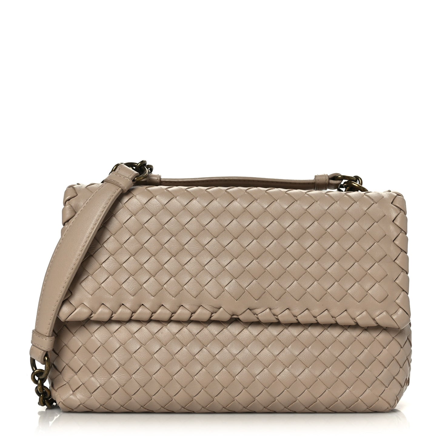 Nappa Intrecciato Medium Olimpia Bag Fume