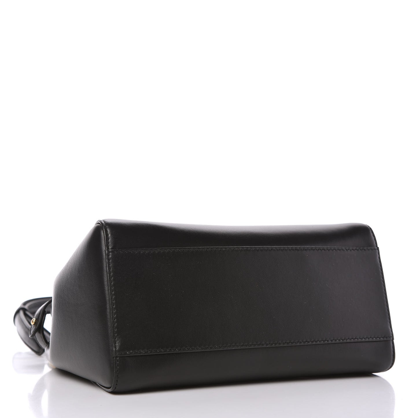 Nappa Stacked Bar Mini Peekaboo Iconic Satchel Black