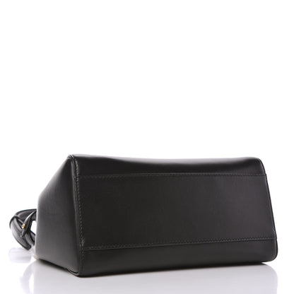 Fendi Nappa Stacked Bar Mini Peekaboo Iconic Satchel Black 4 of 10