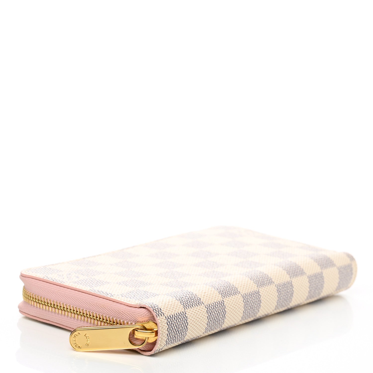 Louis Vuitton Damier Azur Zippy Wallet Rose Ballerine 4 of 9