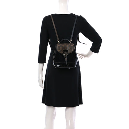 Louis Vuitton Patent Monogram Hot Springs Backpack Black 2 of 11