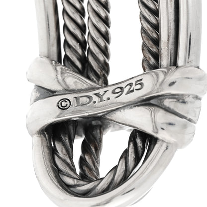 David Yurman Sterling Silver Narrow Crossover Cuff Bracelet 3 of 3