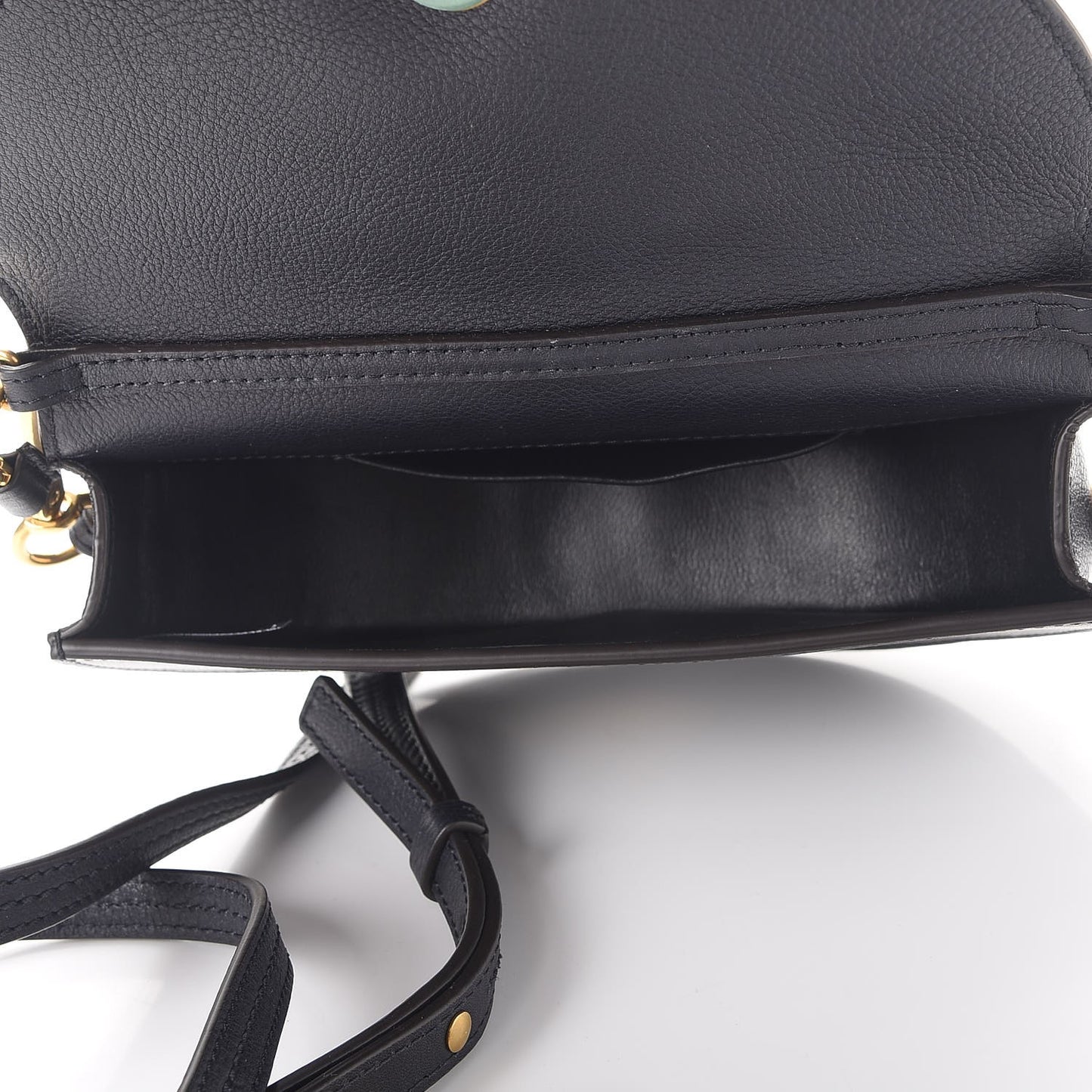 Suede Calfskin Constellation Studded Small Nile Bracelet Minaudiere Bag Full Blue