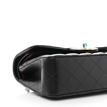 Chanel Lambskin Quilted Small Double Flap Black 9 of 11