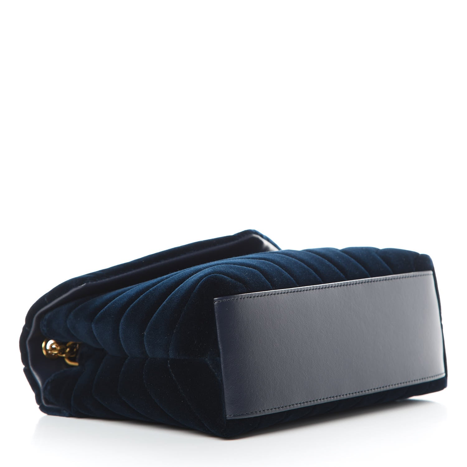 Saint Laurent Velvet Y Quilted Monogram Small Loulou Chain Satchel Medium Blue 4 of 10