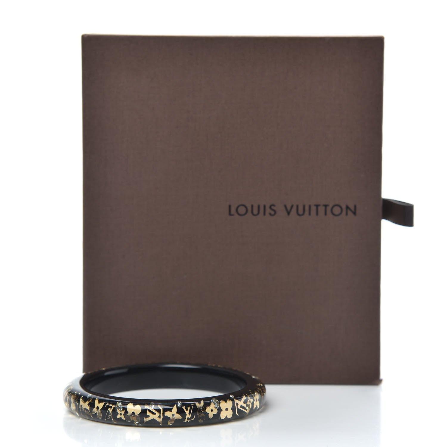 Louis Vuitton Resin Swarovski Medium Inclusion Bracelet PM Black 4 of 4