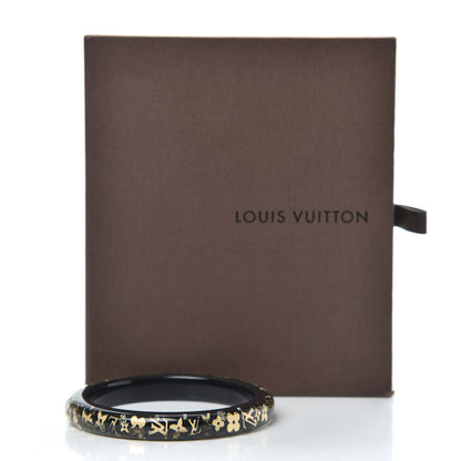 Louis Vuitton Resin Swarovski Medium Inclusion Bracelet PM Black 4 of 4