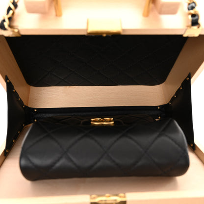 Chanel Beech Wood Lambskin Medium CC Vanity Case Black 5 of 12