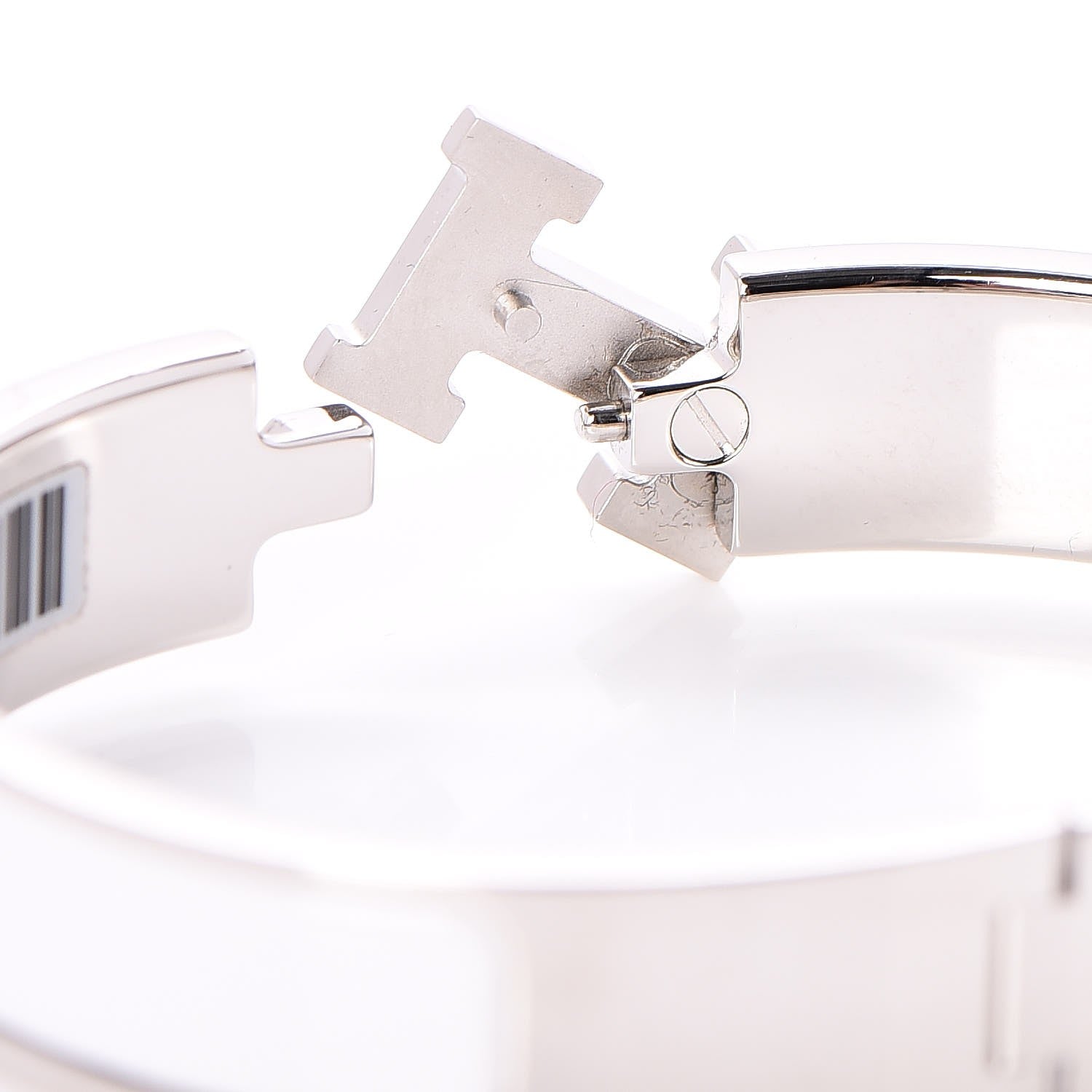 Hermes Enamel Narrow Clic Clac H Bracelet PM White 4 of 6