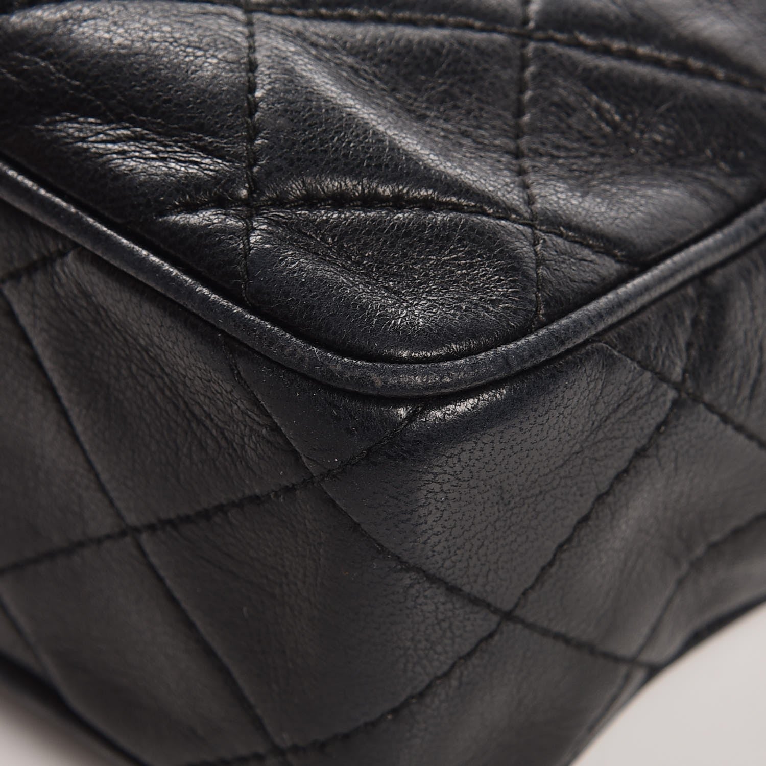 Chanel Lambskin Quilted CC Tassel Camera Case Black 10 of 14