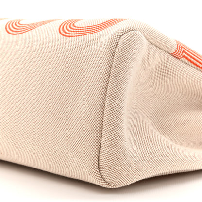 Hermes H Plume Canvas Vache Hunter Circuit 24 Herbag Zip Retourne 31 Orange Mecano Ecru Beige Naturel 11 of 13