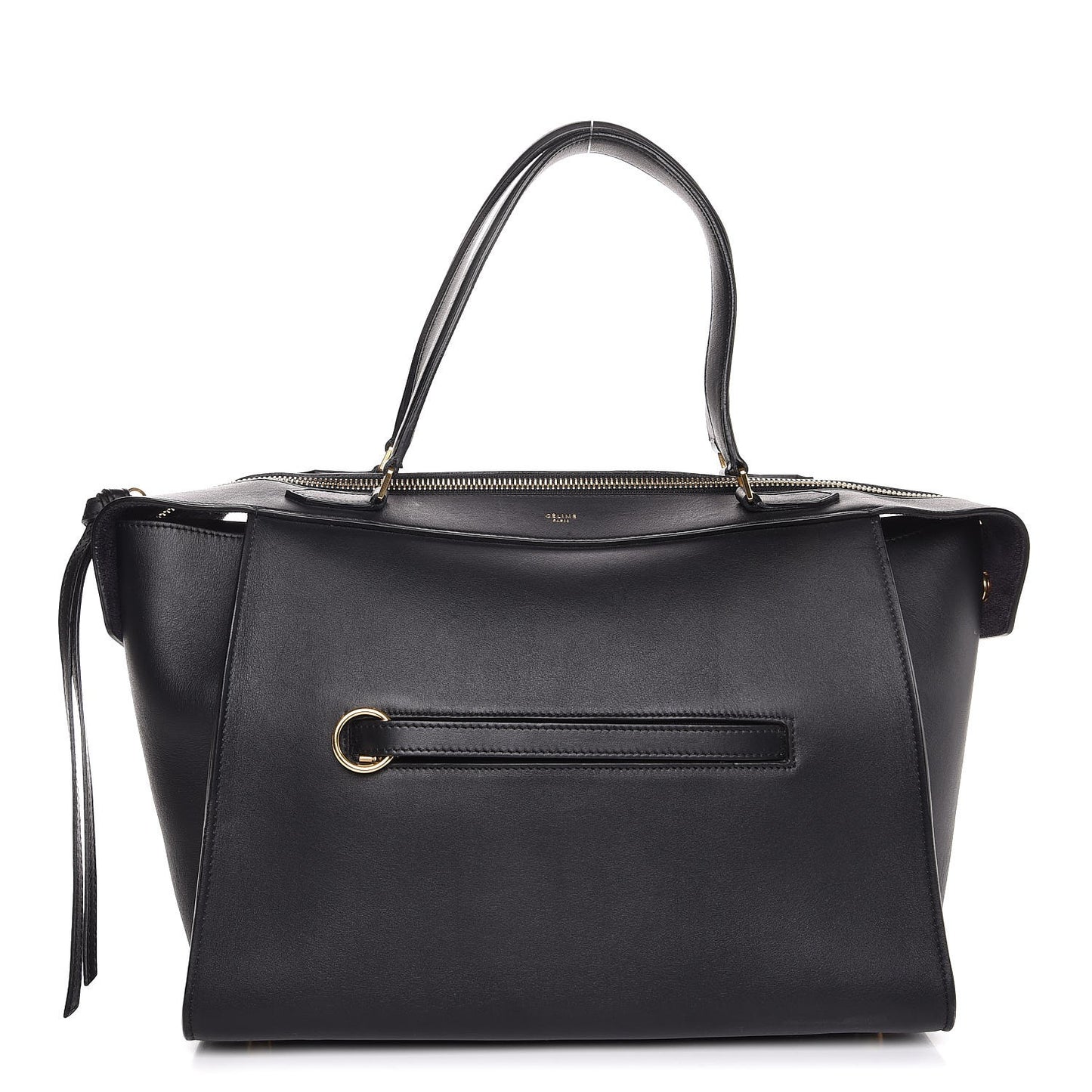 Smooth Calfskin Small Ring Bag Black