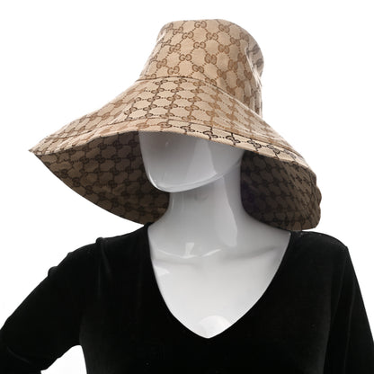 Gucci Monogram Wide Brim Hat M 57 Beige 2 of 10