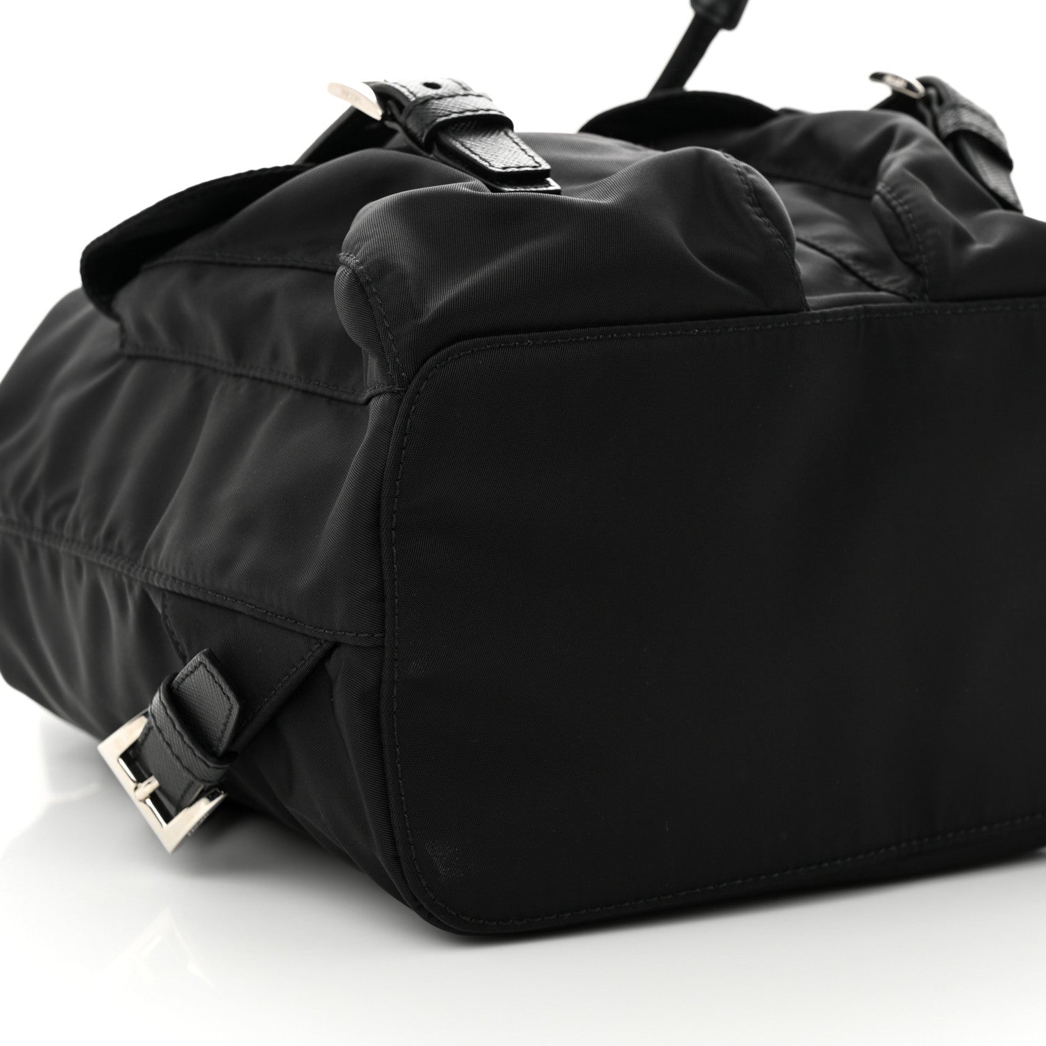 Prada Tessuto Nylon Saffiano Small Backpack Black 9 of 11