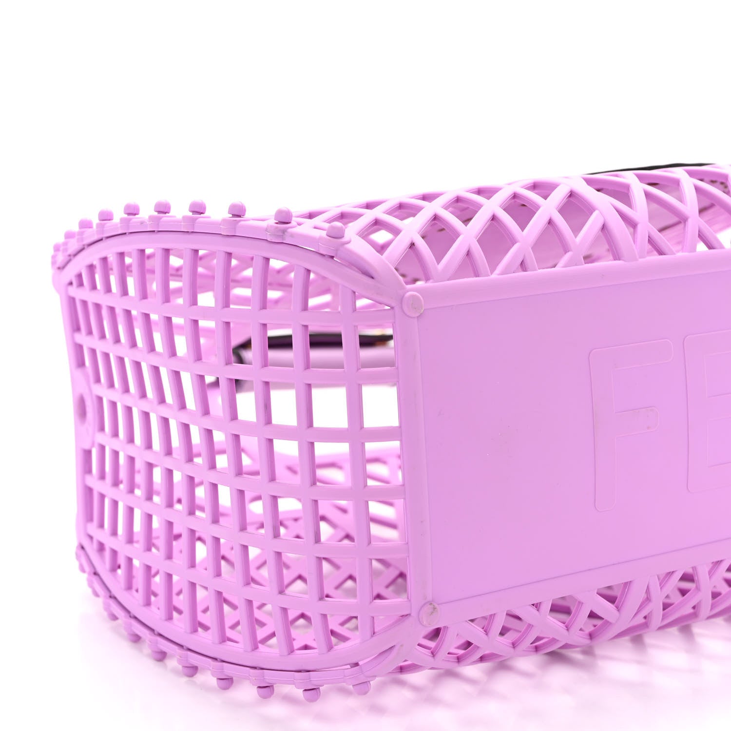 Fendi Recycled Plastic Vitello Liberty Matte Medium Fendi Basket Violetta 8 of 9