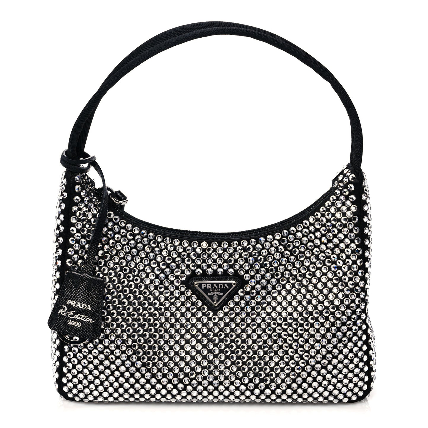 Satin Crystal Mini Re-Edition 2000 Bag Cristal