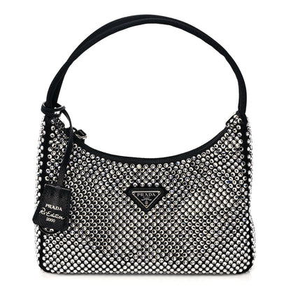 Prada Satin Crystal Mini Re-Edition 2000 Bag Cristal 1 of 10